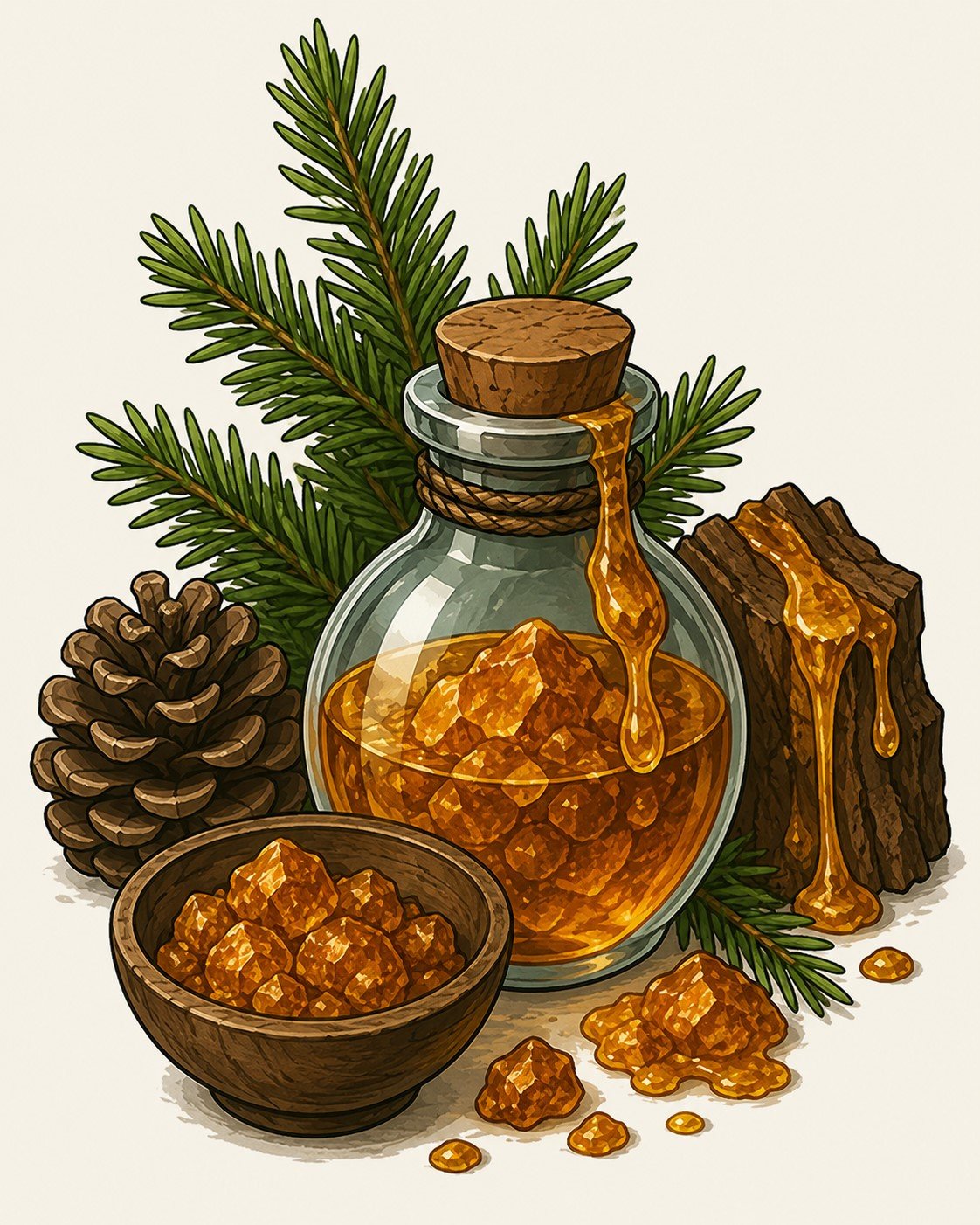 Fiole Résine des Hauts-Bois