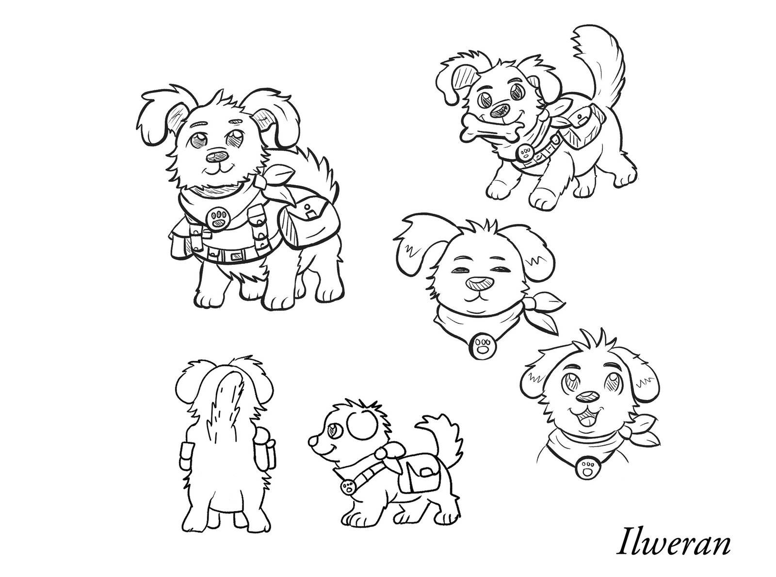 Illustration chien croquane 2