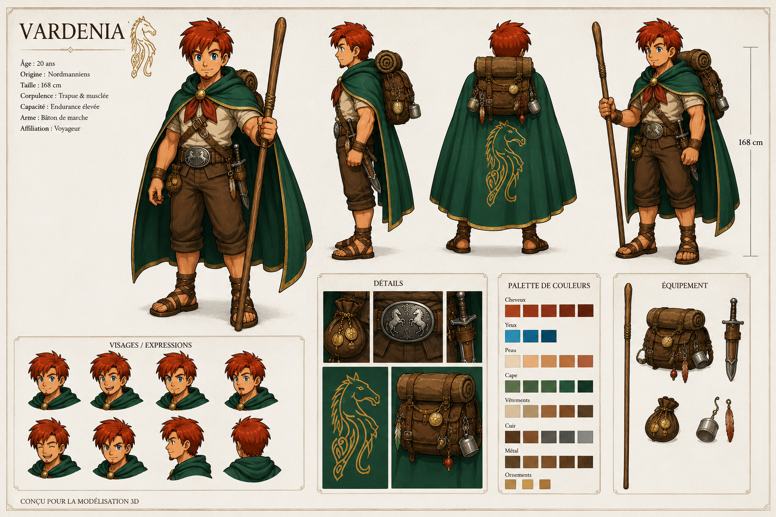 Model Sheet Vardenia